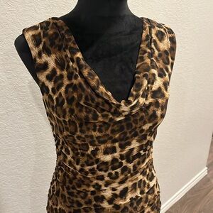 Sexy Form Fitted Leopard Print Dress by INC